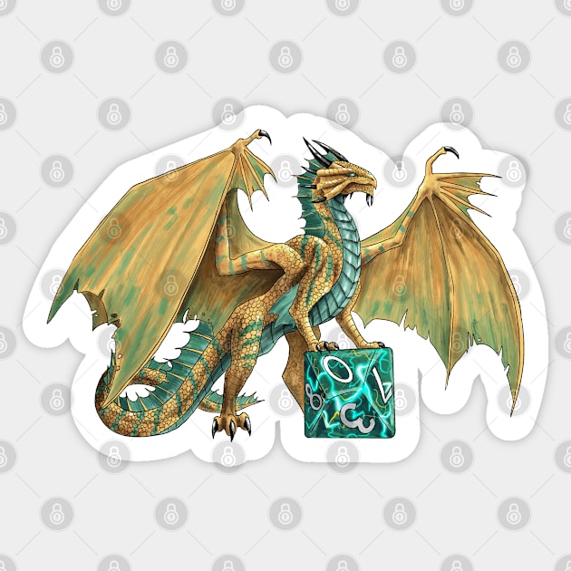 D&D Ancient Bronze Dragon Sticker by el_graphinx